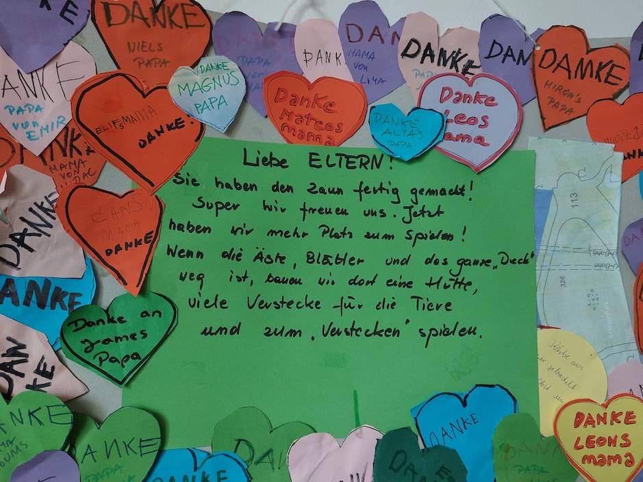 die Unterstützung der Eltern wird wertgeschätzt