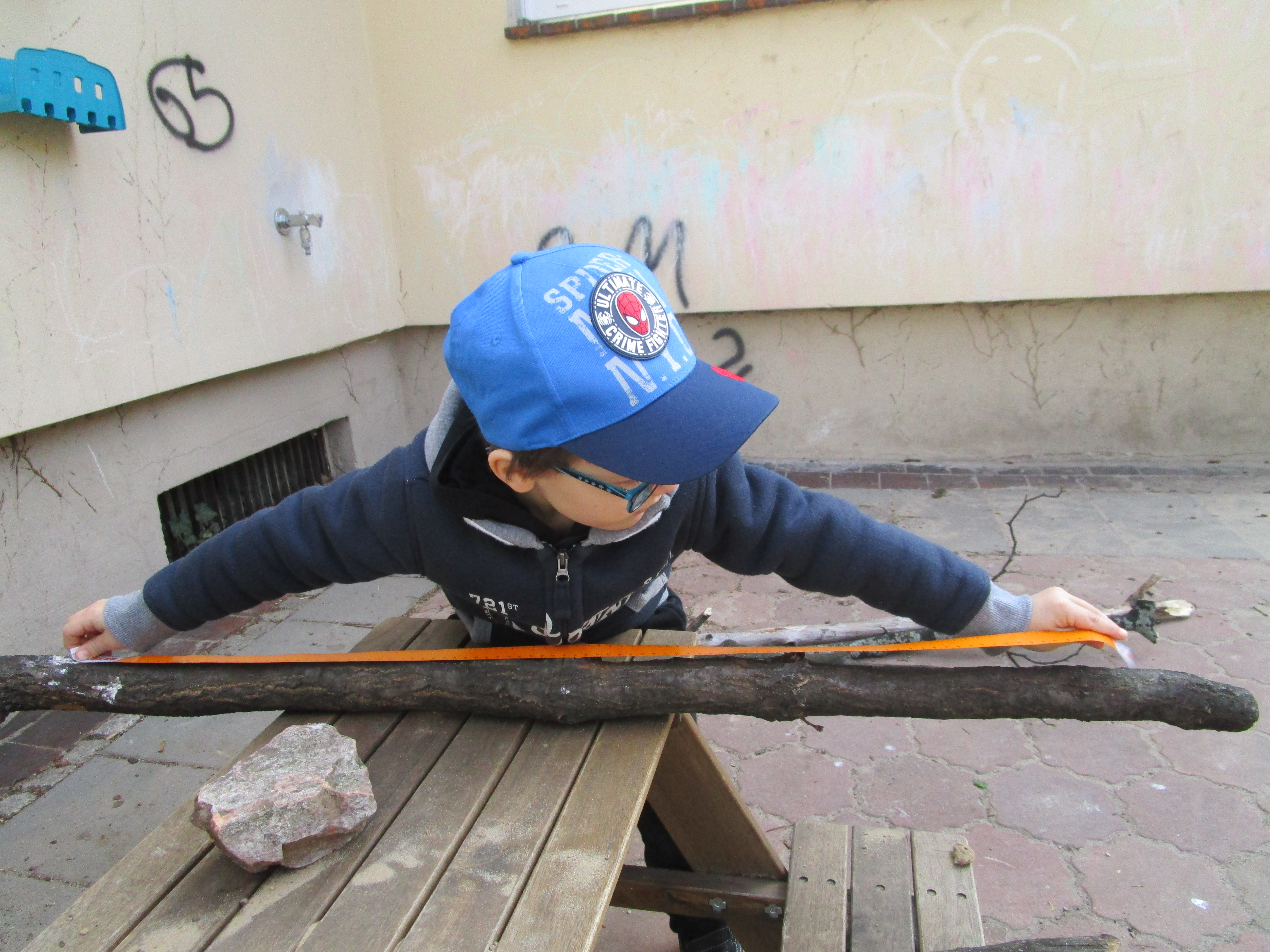 Messen von Naturmaterialien