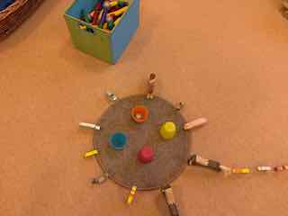 Tiere streben zum Kreis - haben Sie Hunger? Wollen sie in den Stall? IMG_0822