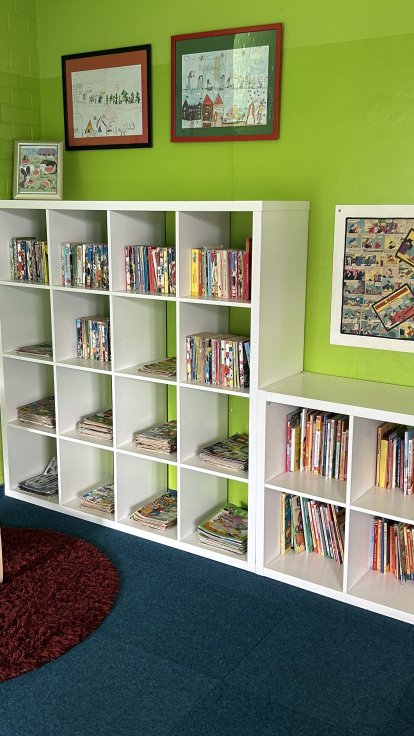 Comickecke Comicks finden wir echt richtig gut und deshalb gibt ews bei uns extra einen Ort für die Comicfans.