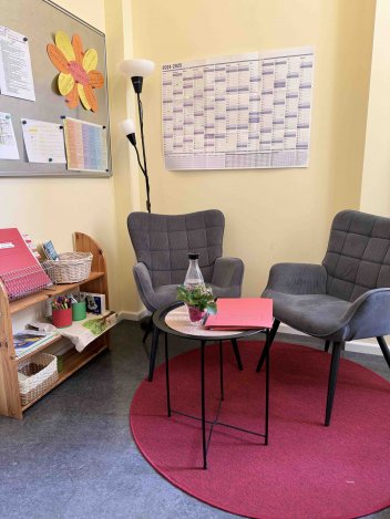 Elterngespräche - hier können Sie sich in Ruhe zurückziehen