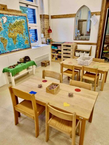 Gruppenraum Essen und Spielen